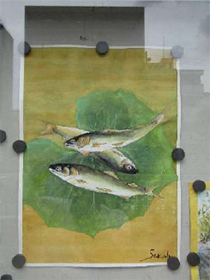 『ひがしなり絵画サークル』のみなさんの作品