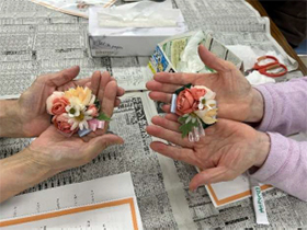 ハンドメイド コサージュづくり体験教室